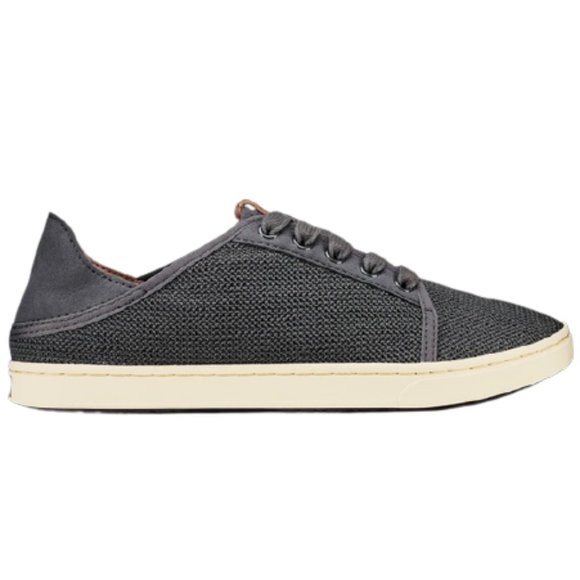 OluKai Shoes - Olukai Pehuea Li Lace Up Slide/Sneakers in Pavement (Gray) - 9